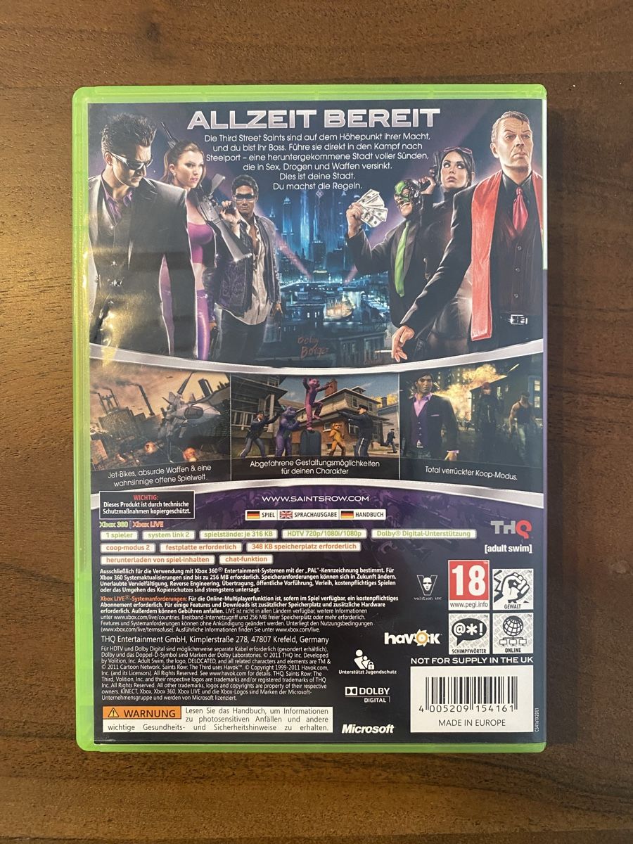 Microsoft Giochi: Saints Row The Third für Xbox 360 – Usato da Thunstetten venduto da Virus_33 2