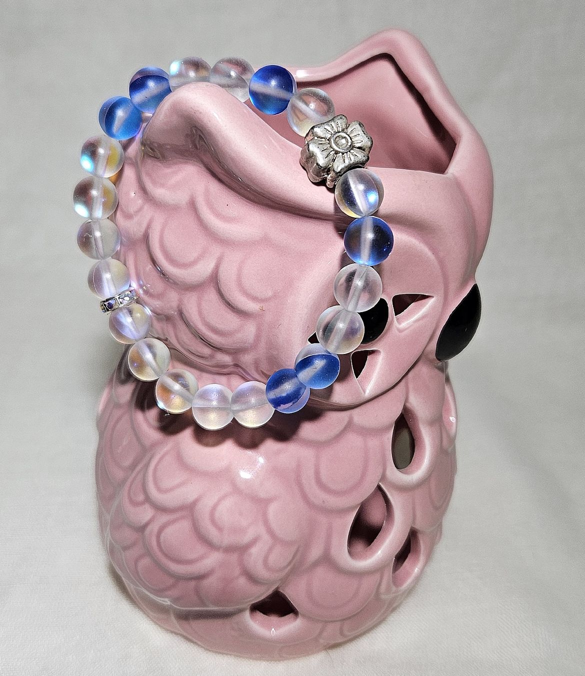 Bracciali & Braccialetti: blaue Blumen-Kristall Armk. - Spendenaktion – Nuovo (secondo la descrizione) da Unterkulm venduto da Nachtigall 2