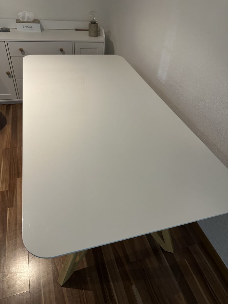 Tische: Esstisch weiss lackiert- 180x90cm – Gebraucht aus Liestal von esr_9y9c 3