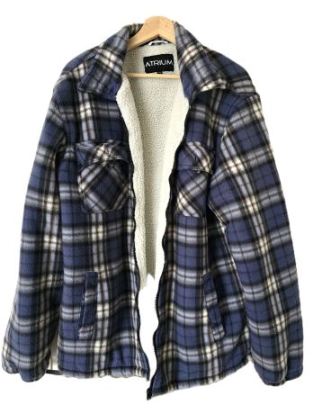 Veste-chemise à carreaux doublée polaire "Atrium"