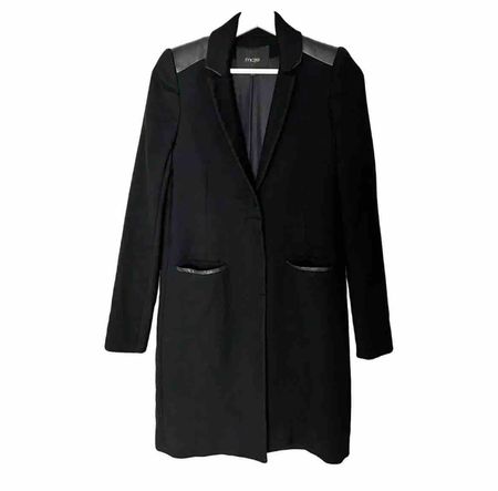 Manteau Maje noir pour femme taille 38