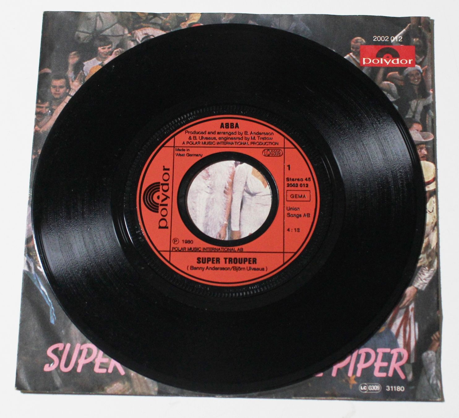 Schallplatten: 7" ABBA - SUPER TROUPER 1980 – Gebraucht aus Brüttisellen von Collector-Corner 1