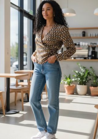 Grace & Mila blouse camel - très bon état - M