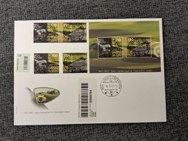 R - FDC 08.03.2005 Block+Ausschnitt ohne Adresse Vollstempel