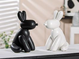 Ballon Hund Duo Keramik Schwarz & Weiss (Set 2-teilig)