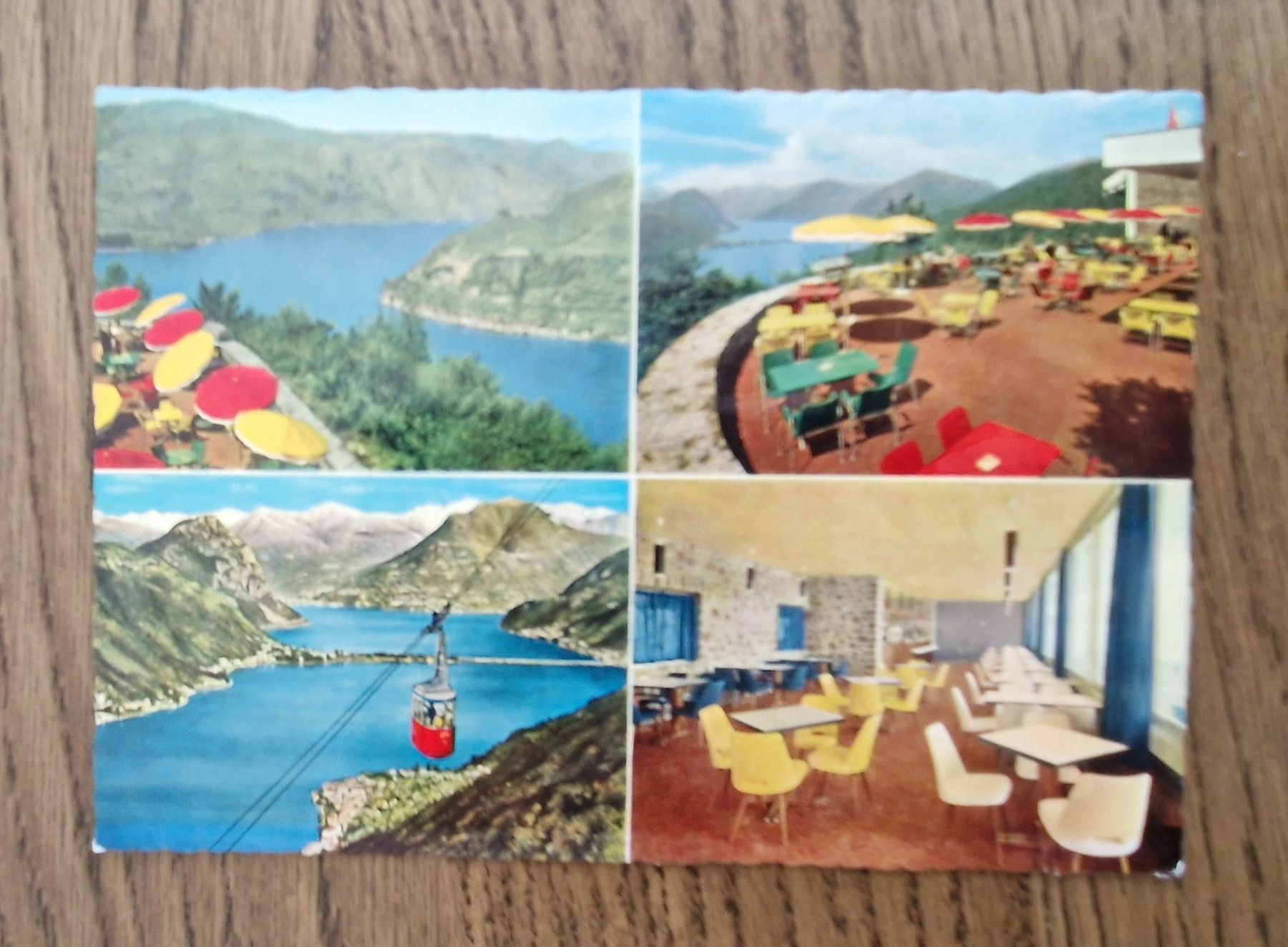 Cartoline postali: Serpiano, Bergbahn, Restaurant Bergstation 1972 – Usato da Ebikon venduto da Donar50