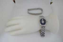 Charmex Edelstahl marineblau SET (Uhr + Armband)