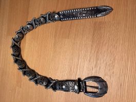 NANNI Milano Ledergürtel braun / 85cm