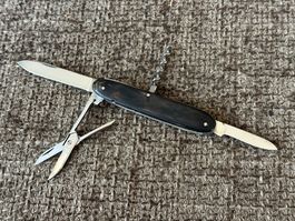 Altes Sackmesser VICTORINOX mit Schere Horngriff 1930er TOP