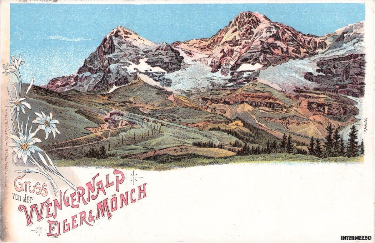 Cartes postales: Wengernalp // Litho // ca. 1905 – D'occasion à Basel par intermezzo12
