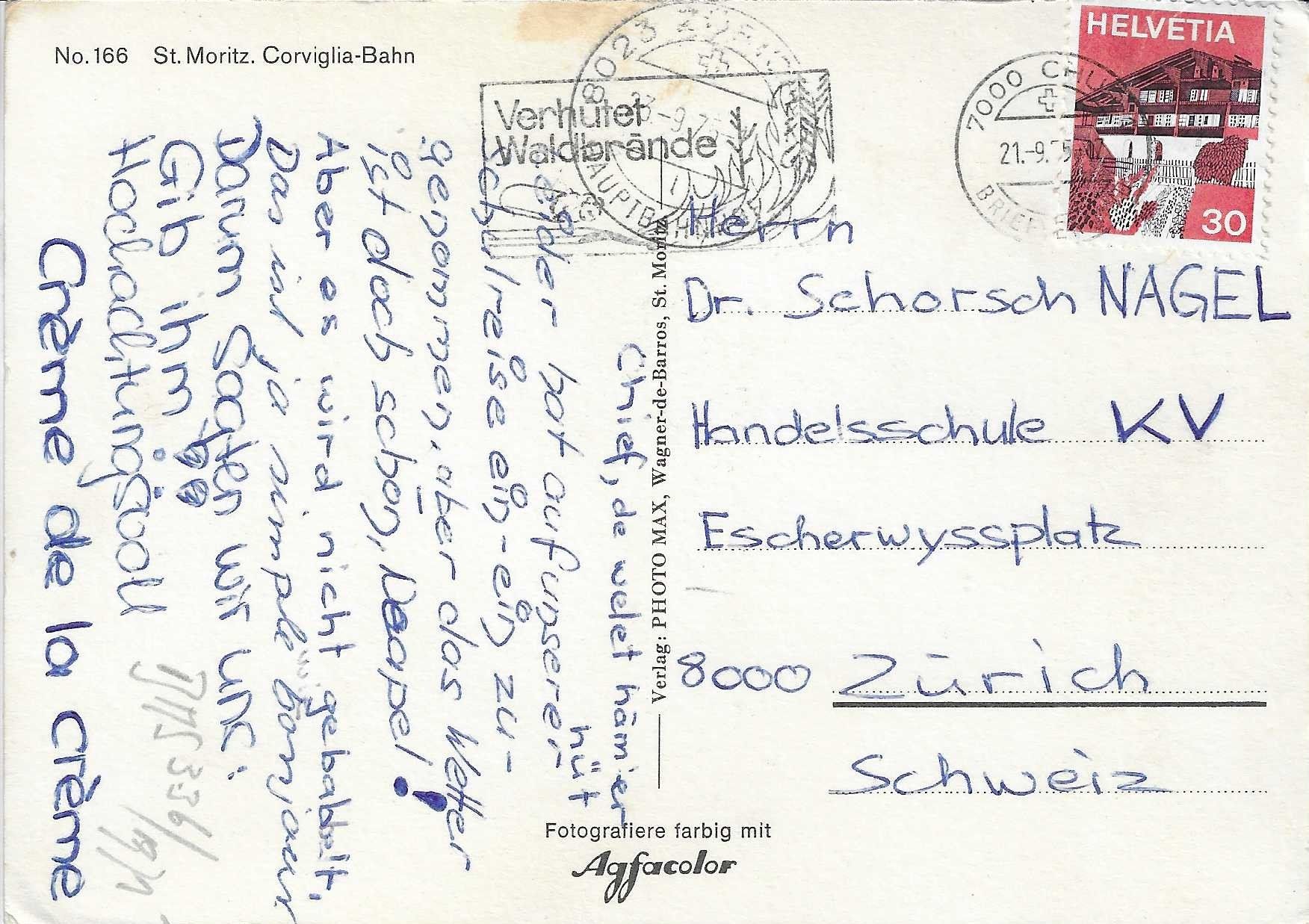 Cartes postales: St.Moritz Corviglia-Bahn – D'occasion à Rothrist par Stranglehold 1