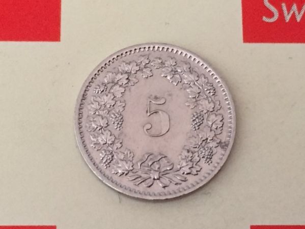Tutti le monete: 5 Rappen 1975 -vz – Usato da Elsau venduto da herbybay 1