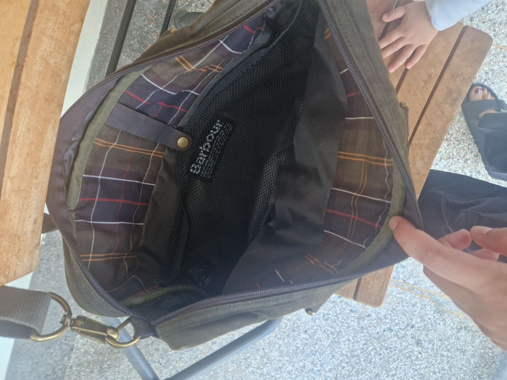Barbour Valises & Sacs: Barbour Tasche grün/braun – D'occasion à Basel par AvideZa 2