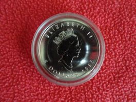 Silbermünze Kanada Maple Leaf 5 Dollars 1995 - Elizabeth II