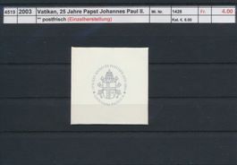 2003 Vatikan, "25 Jahre Papst Johannes Paul II", **