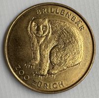 Jeton, Token, Zürich Zoo Brillenbär - Seltenes Sammlerstück