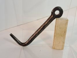 1 antiker Verschluss Haken, Schmiedeisen (LOT780#MBS3)