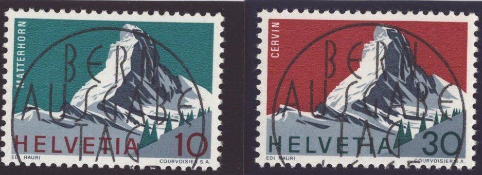 Tutti i francobolli: Nr 433 + 434 oblit. ET-Centrale – Usato da Delémont venduto da Silte