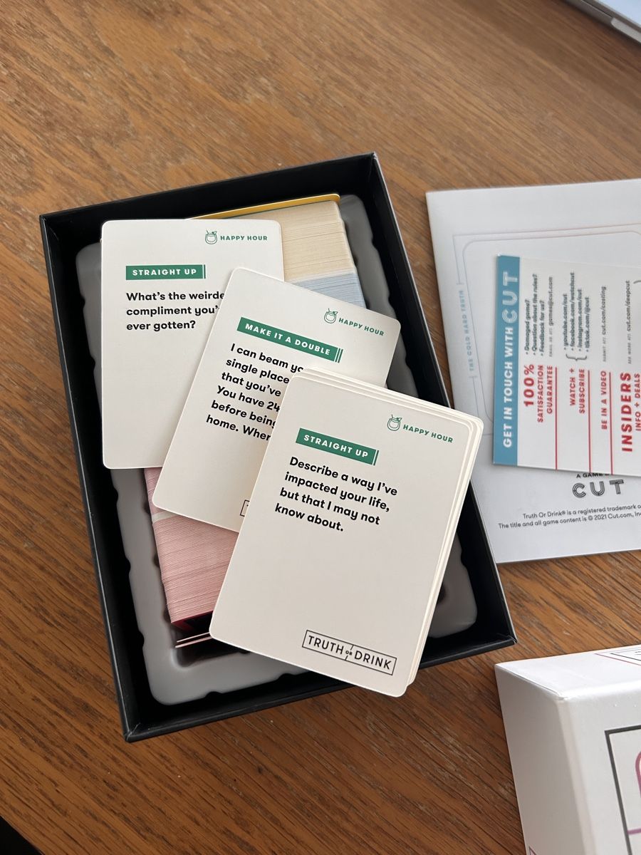 Giochi: Truth or drink card game – Nuovo (secondo la descrizione) da Genève venduto da mic_p669 3