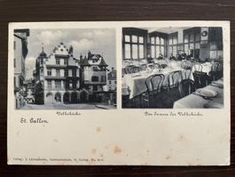 ST. GALLEN Volksküche und das Innere der Volksküche, 1908