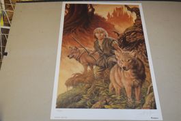 SÉRIGRAPHIE DE SWOLF  (LEGEND) NUMEROTÉE, SIGNÉE