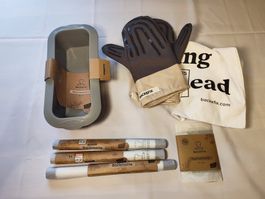 Backefix Kastenform Set / Silikon Brotbackform mit Zubehör
