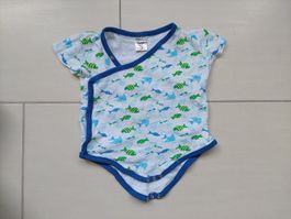 Wickelbody kurzarm Fische Grösse 74/80