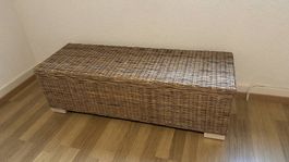 Coffre de rangement en rotin