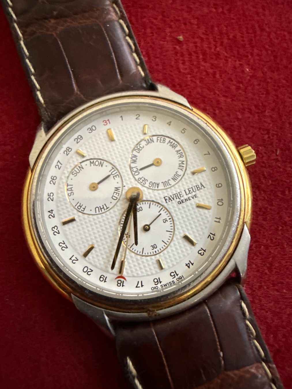 Favre Leuba Orologi: Favre Leuba Quarz 34 mm – Usato da Pfeffingen venduto da Allhandelklgwatches