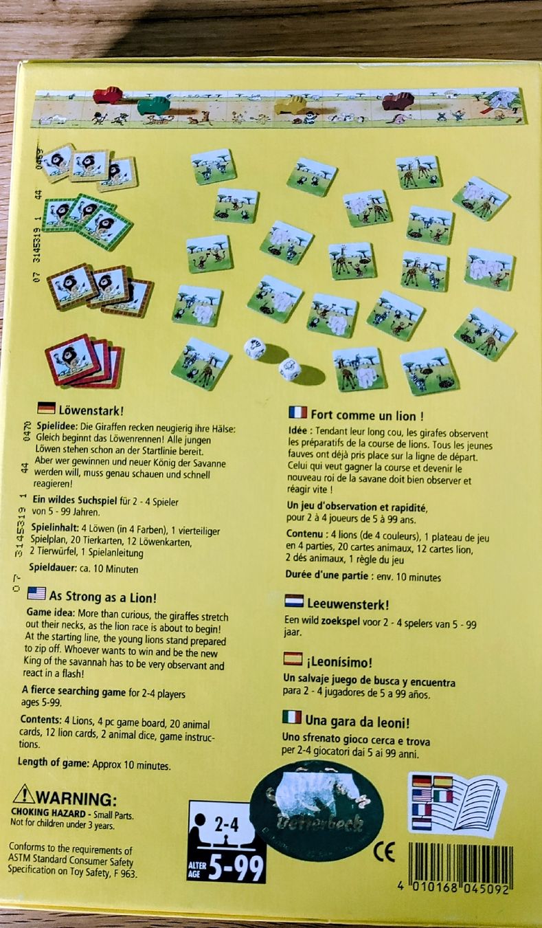 Haba Giochi: Spiel Löwenstark (HABA) – Nuovo e nell'imballaggio originale da Susten venduto da OggierC 2