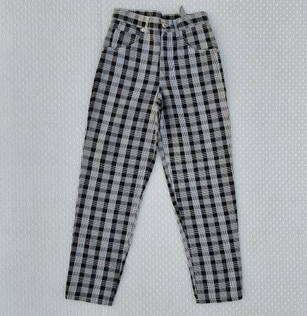 Hip-Hop Karohose, schwarz-weiss, Gr. 152