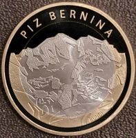 10 Fr. Gedenkmünze 2006 pp Piz Bernina  / aus Münzsatz