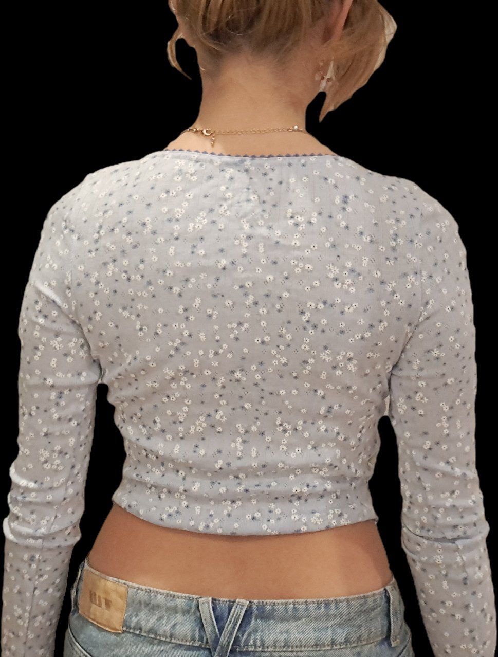 Primark Top: Blusentop Blumenmuster V-Ausschnitt – Usato da Hermetschwil-Staff venduto da cha_2rcz 2