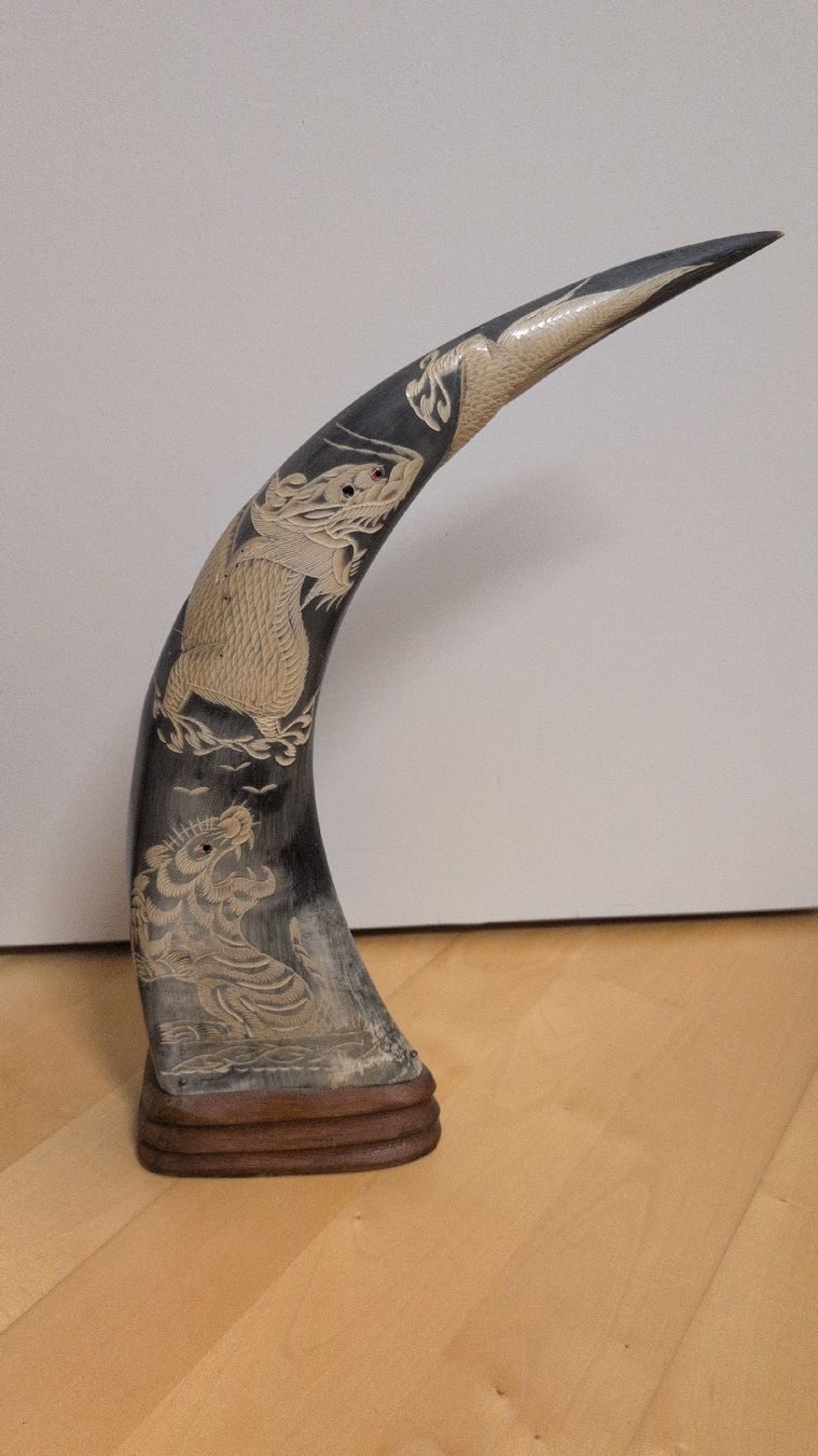 Tutte le decorazioni: Chinesische Hörner mit Drachen und Tiger – Usato da Thal venduto da Daschi 1