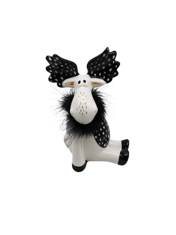 Tutte le decorazioni: Deko Hirsch sitzend, Keramik H19cm weiss – Nuovo e nell'imballaggio originale da Wettingen venduto da Swala 4