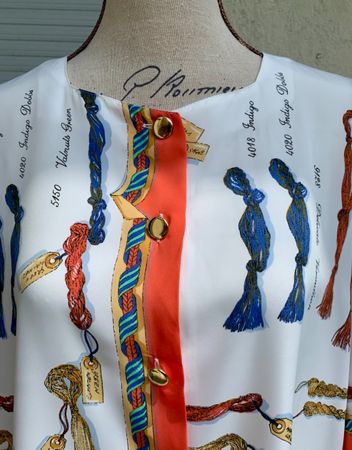 Superbe blouse boutons dorés EVA KAYAN grande taille