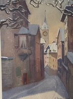 Edwin C.Siegfried (1889-1955)  ZÜRCH AQUARELL MIT RAHMEN
