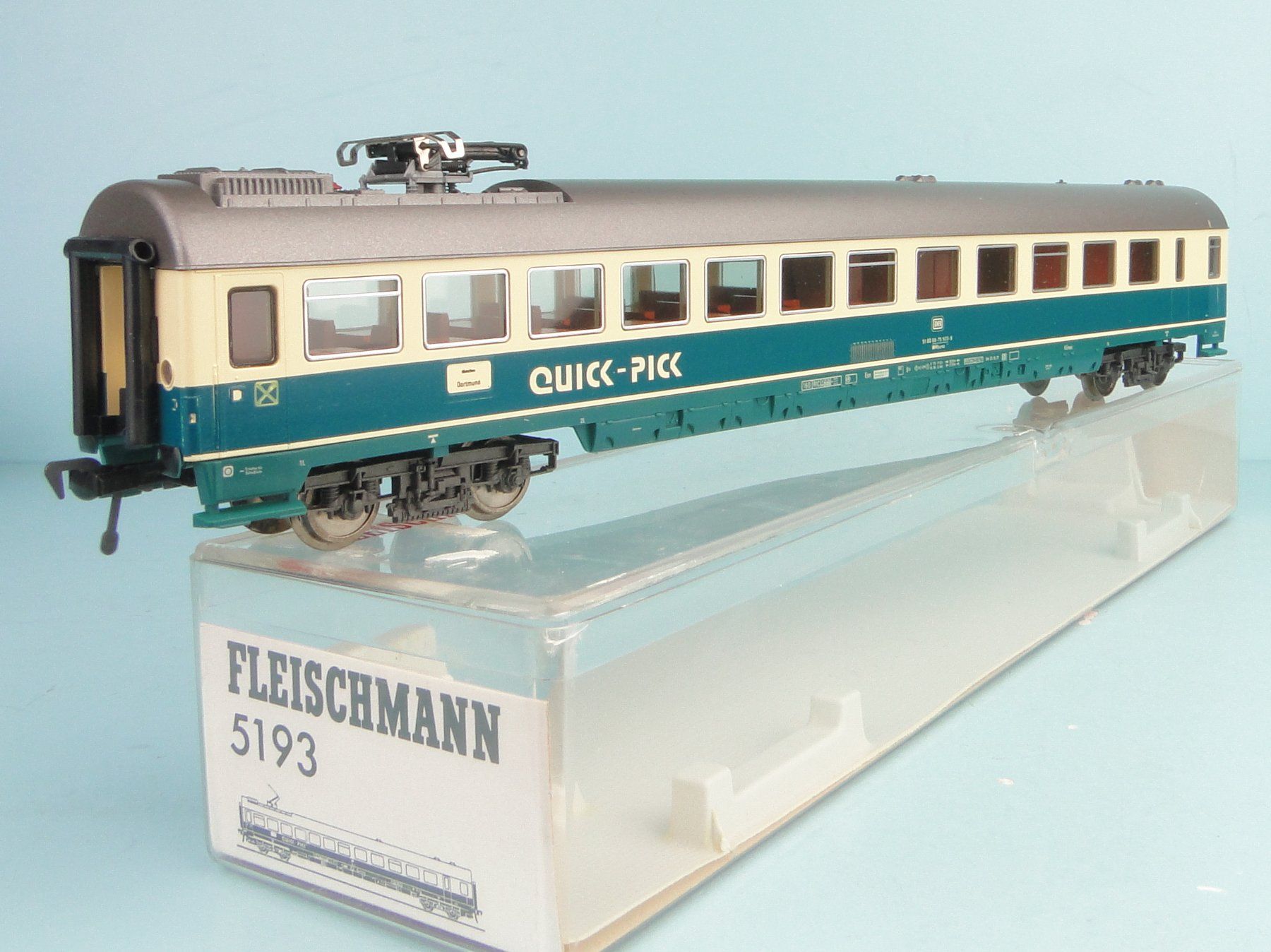 Fleischmann Modellini di ferrovie: Fleischmann HO DC 5193 IC-QUICK-PIC, Neuwertig – Usato da Bülach venduto da cann11