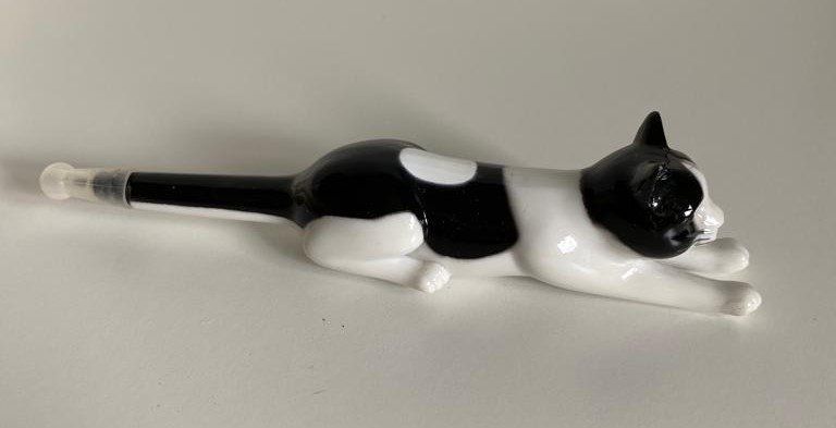 8 Katzen-Kugelschreiber Mit Geschenkbox – Niedliche Katzen-Designs, Schwarze Tinte, Weicher Silikongriff
