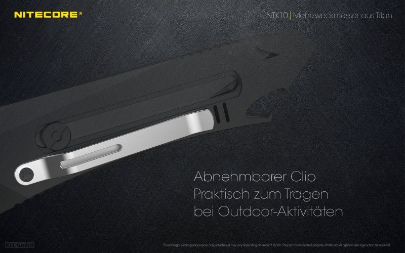 Zubehör: NiteCore Titan Mehrzweck-Messer NTK10 – Neu und originalverpackt aus Grüningen von Prolumin 6