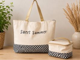 Sommertasche / Badetasch mit Necessaire