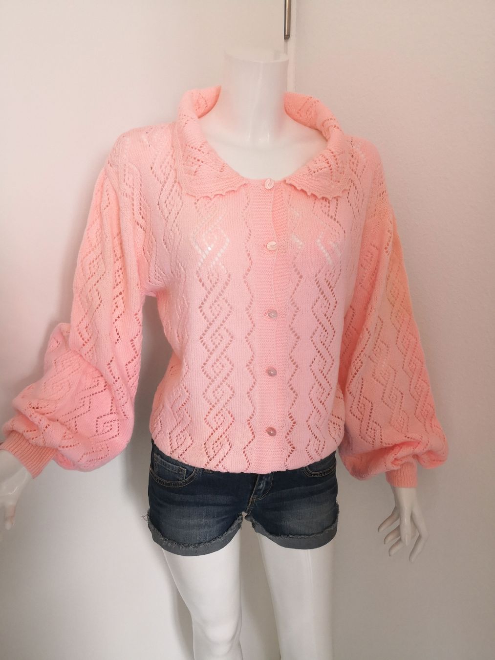 Jacken: 🤩HANDGEMACHTE STRICK-JACKE ROSA – Neu (gemäss Beschreibung) aus Olten von Naja-Twins-Twins 7