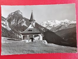Kiental ; Kapelle mit Goldernhorn 1942 // Vollstempel