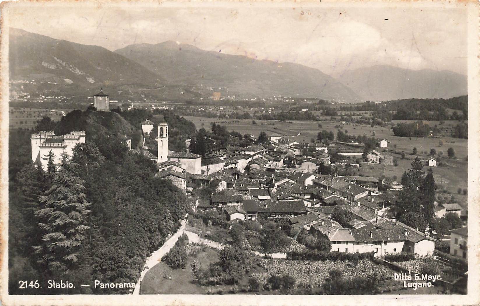 Cartoline postali: Stabio (TI) Panorama – Usato da Biasca venduto da Blenio71