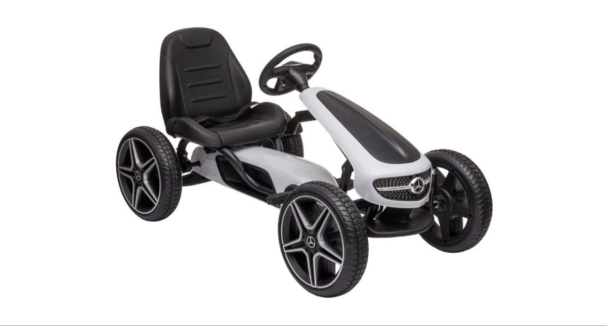 Fahrzeuge für Kinder: Go Kart Kinder Mercedes weiss – Gebraucht aus Zürich von Tombak 2