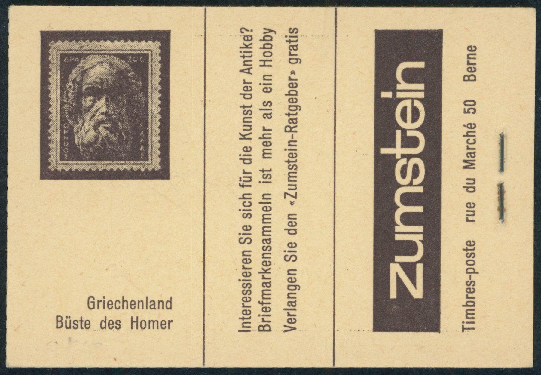 Tutti i francobolli: 1962 - Markenheftchen - Postgeschichtliche Motive – Nuovo (secondo la descrizione) da Schindellegi venduto da leecollect 1