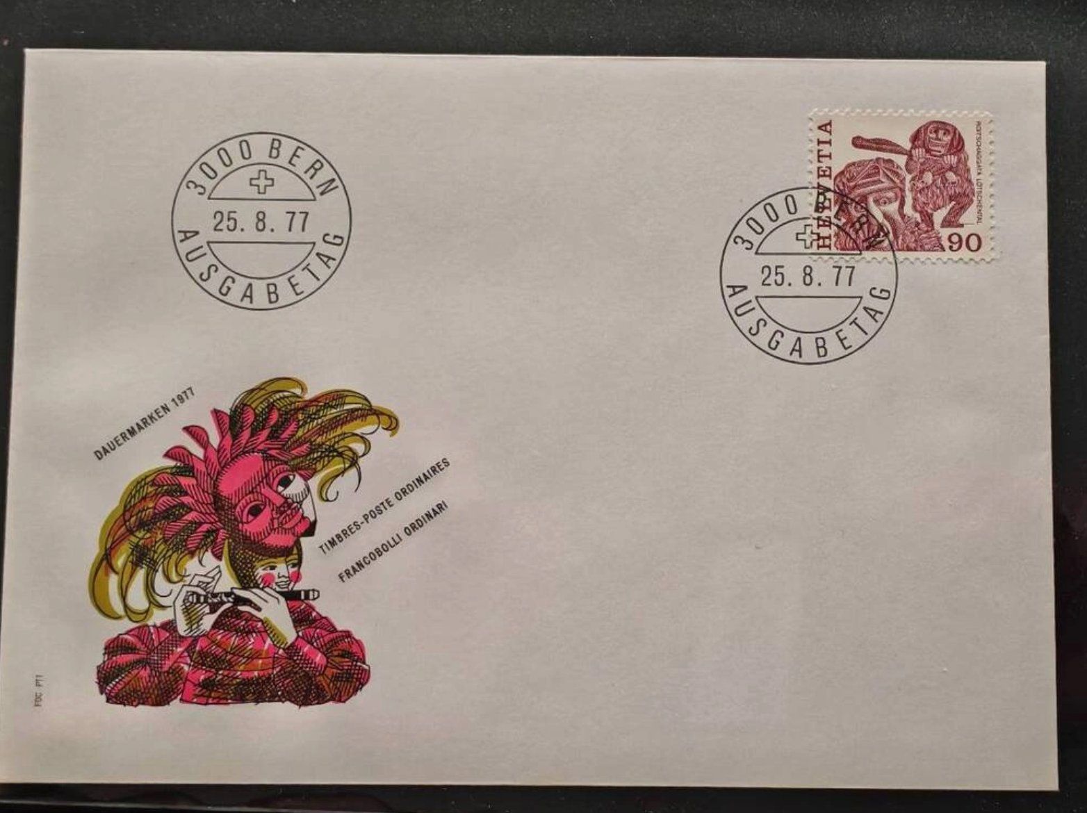 Tutti i francobolli: Ersttagsbrief, Dauermarken 1977, Bern – Usato da Zuerich venduto da Antiquarium