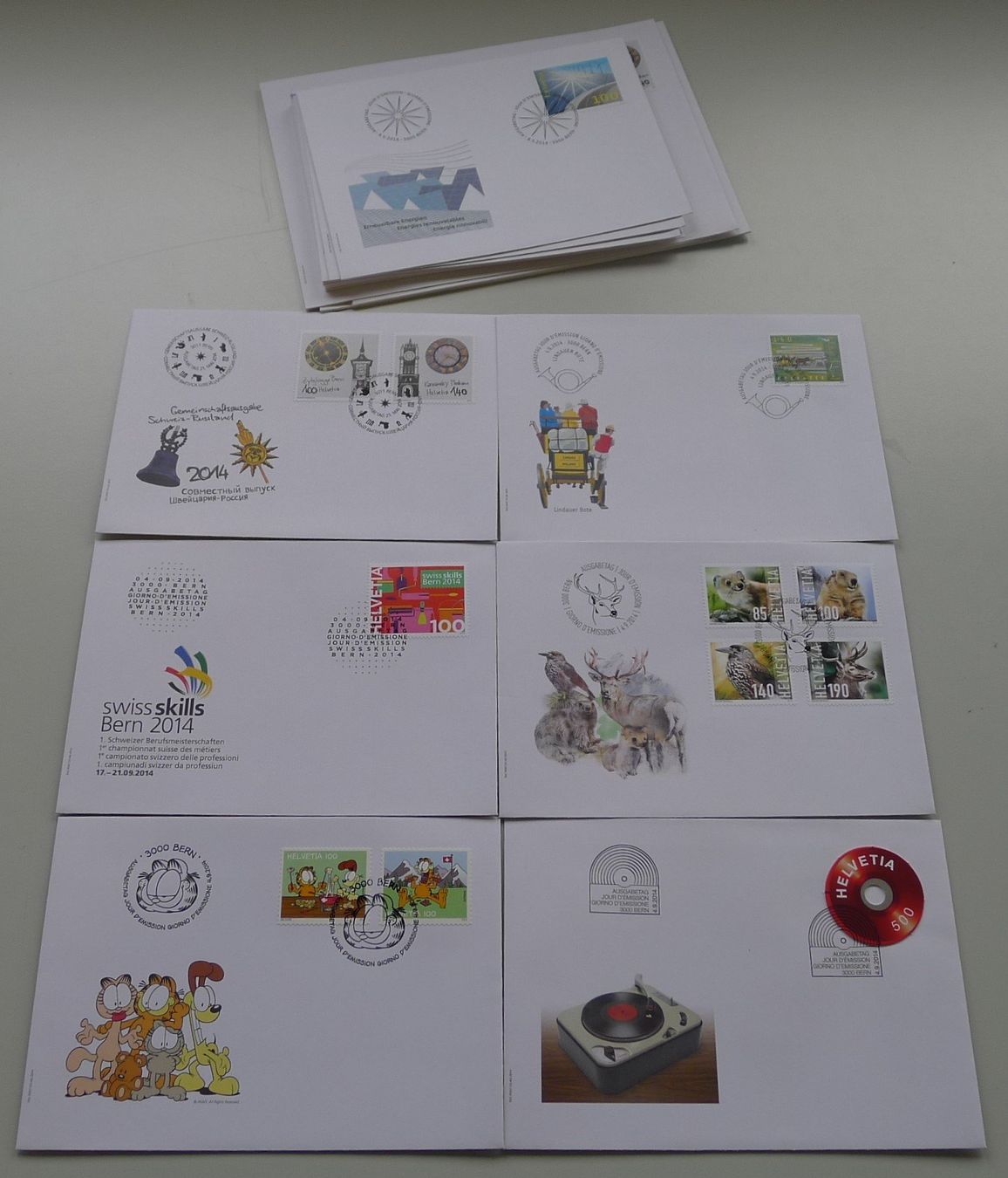 Tutti i francobolli: 2014, FDC Sammlung, total 25 Stück, neuwertig! – Usato da Sursee venduto da Luzernerraute