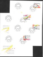 4 FDC 933-936 Serie Einzelmarken ET 7.1.1998