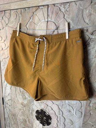 H&M Badeshorts Herren Braun Ocker Strand - M